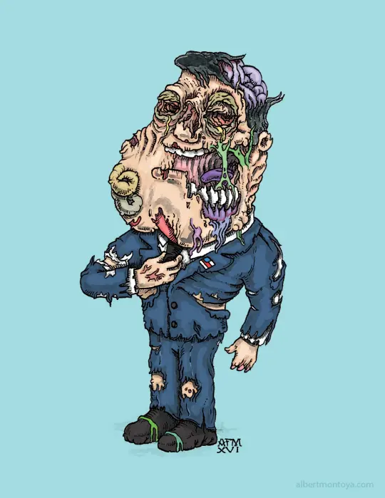 Print - "American Zombie Dad"