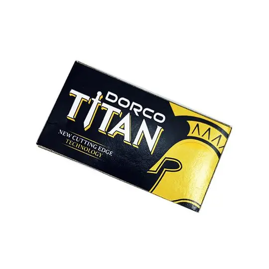 DORCO Titan DE Double Edge Razor Blades | 10 Blade Pack