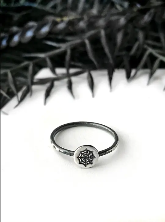 Tiny Spiderweb Ring