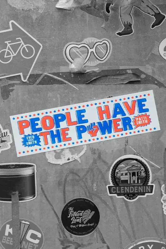 People Have the Power Bumper Sticker