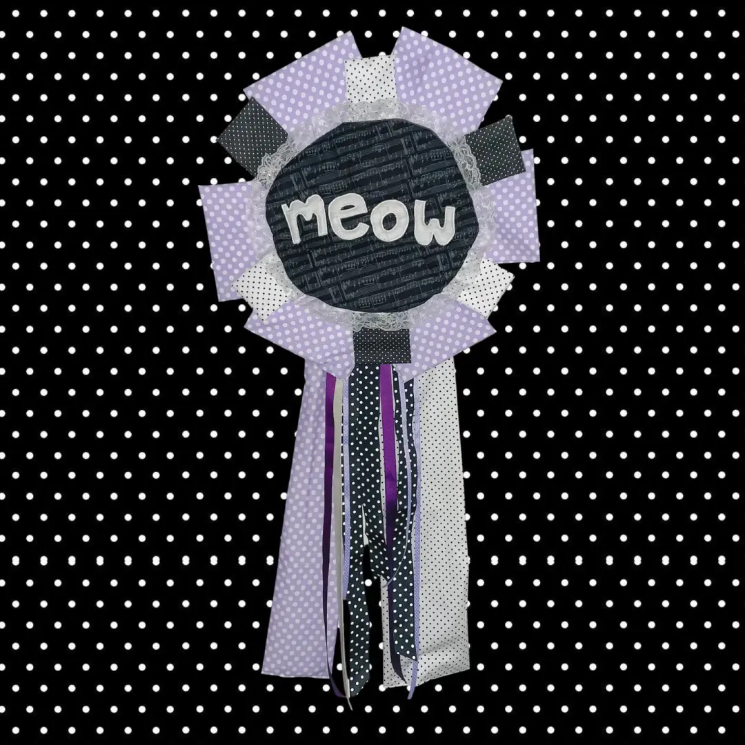 meow rosette wall art