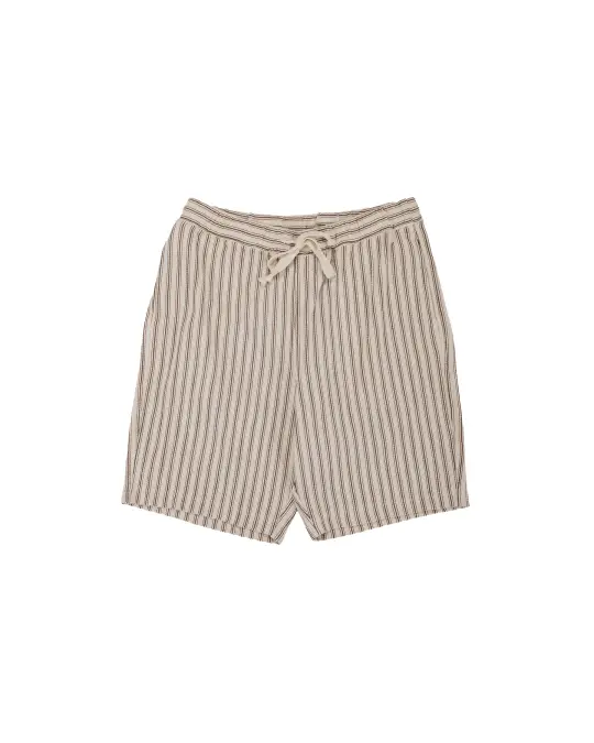 ts(s) Easy Fit Shorts Rustic Stripe Cotton Mesh Cloth Brown
