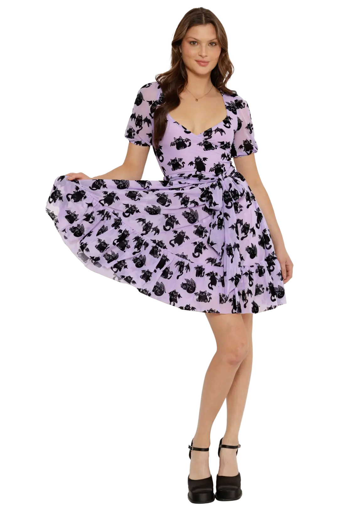 Purranormal Activity Wrap Longline Dress