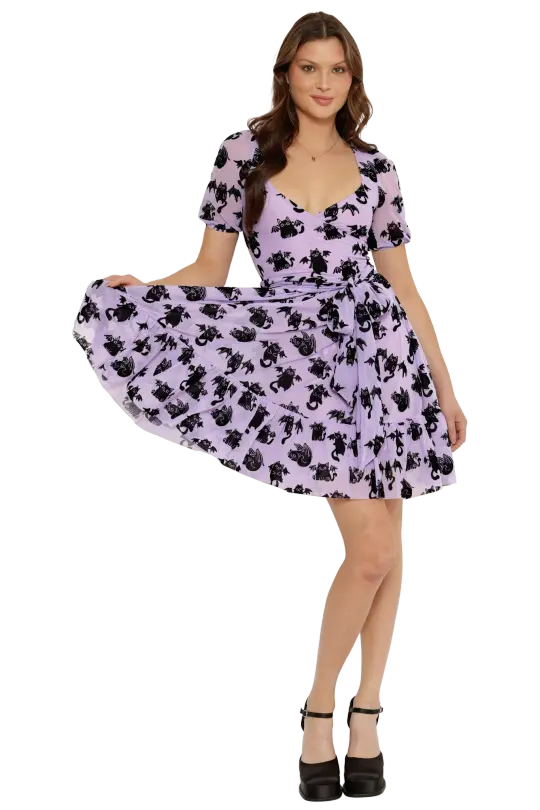 Purranormal Activity Wrap Longline Dress