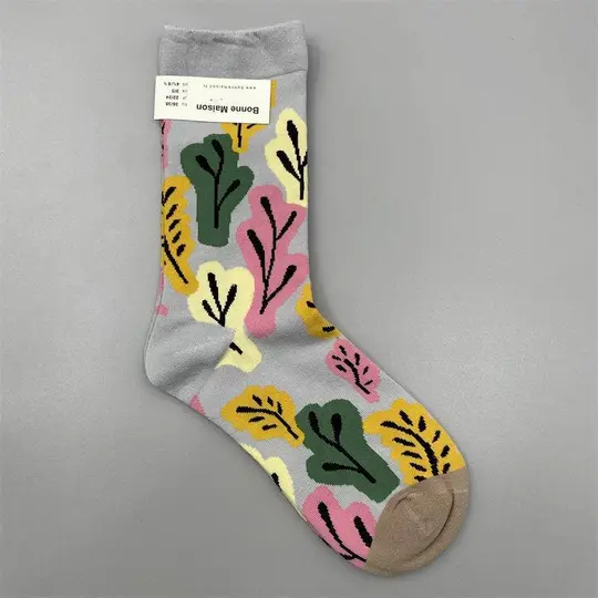 Matisse Floral Art-Printed Daily Crew Socks