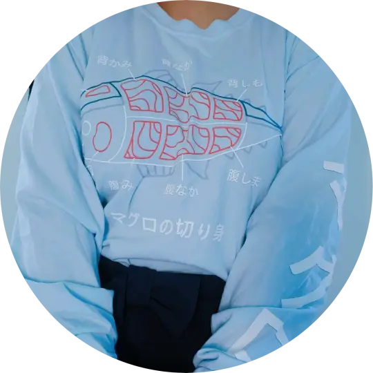 Cuts of Tuna Long-Sleeve Shirt