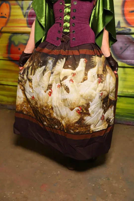 Tulip Skirt in Henhouse Portrait - The Hoedown Throwdown Collection