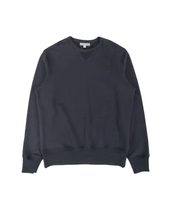 Merz B. Schwanen 3M46 Vintage Machine Fleece Sweatshirt Charcoal