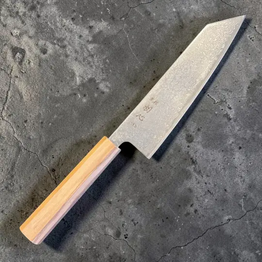Hatsukokoro Hikari SLD Damascus Bunka 170mm with Olive Handle