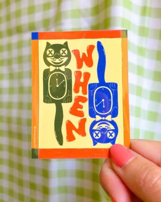 Existential KitKat Clock Sticker