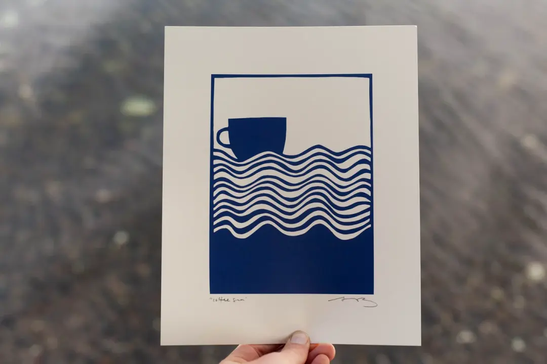 "Coffee Sea" 8x10" print