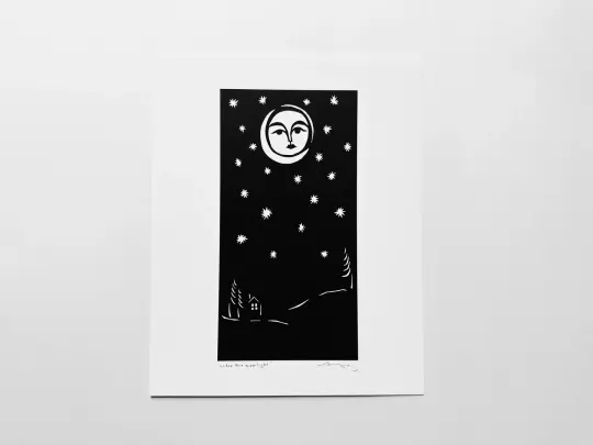 "Under the Moonlight" 8x10" print