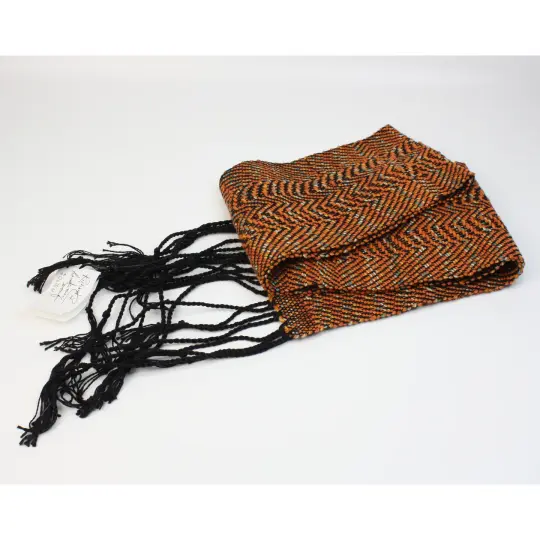 Orange Woven Scarf