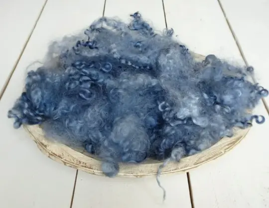 LOOSE CURLS Denim / Sage