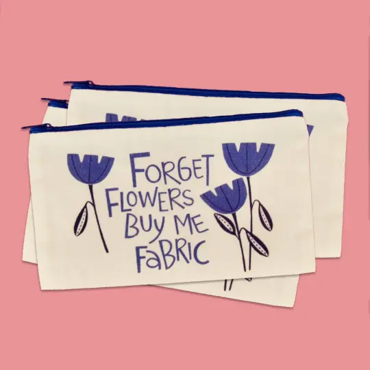 Zipper Pouch - Forget Flowers