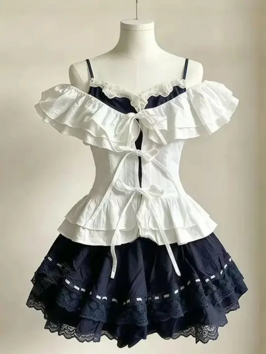 Collegiate Style Women's Homecoming Dress Cute Corset Mini Summer Dress RS2400