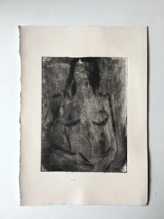 Drypoint and monotype