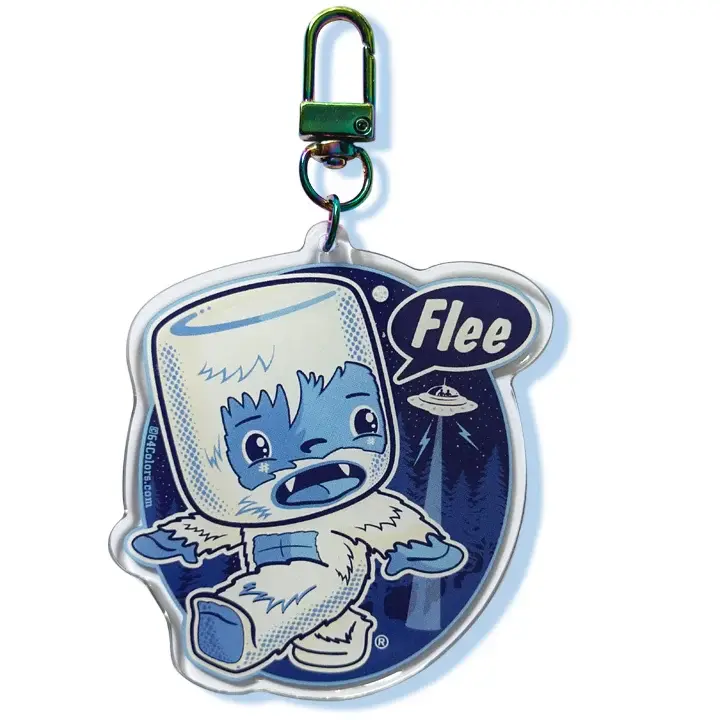 Yeti Flee Acrylic Charm
