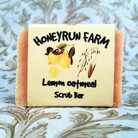Lemon Oatmeal Scrub Bar