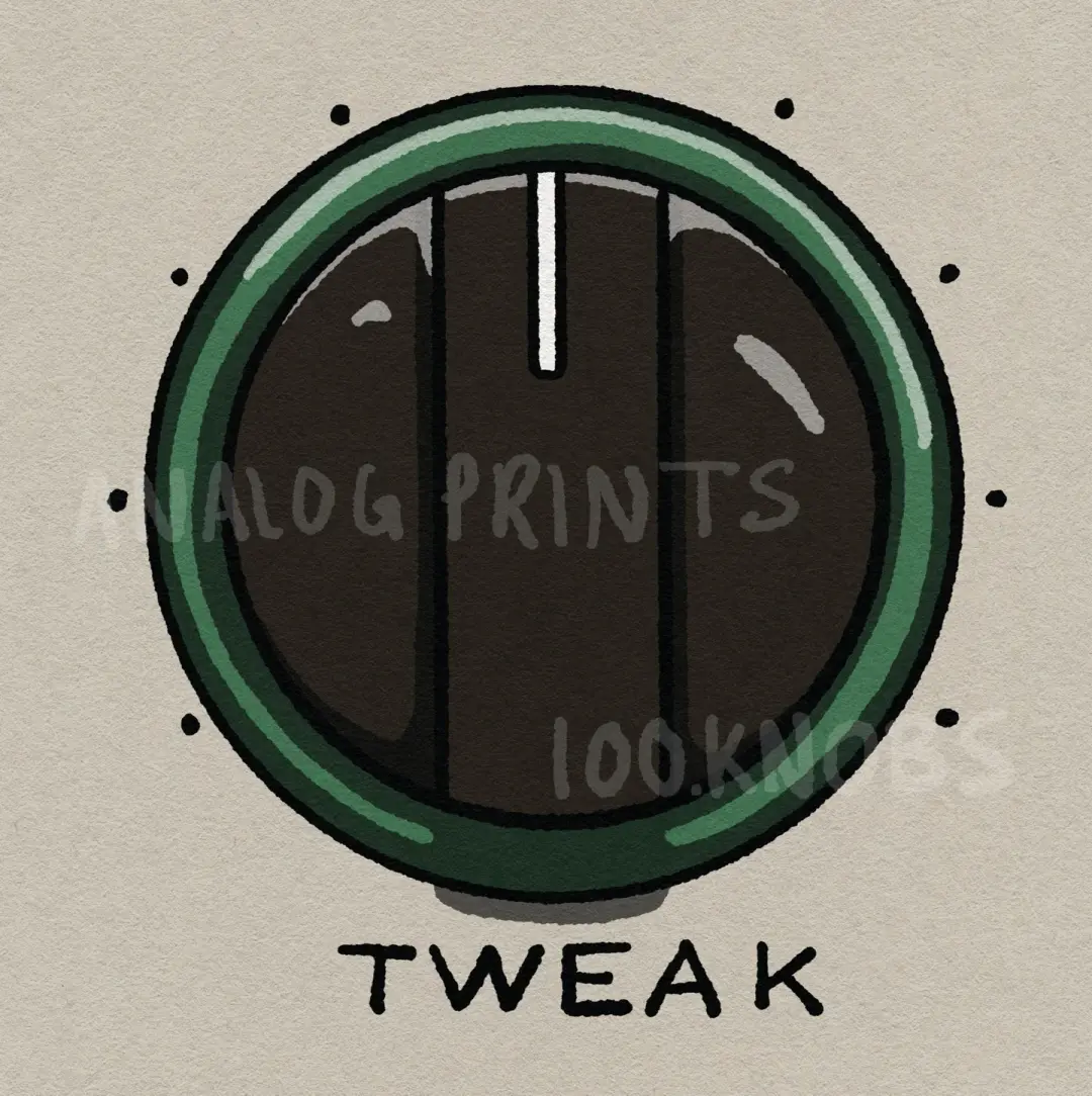 #100knobs 040/100 Tweak Control POSTER