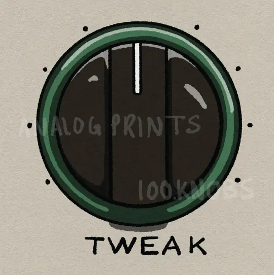 #100knobs 040/100 Tweak Control POSTER