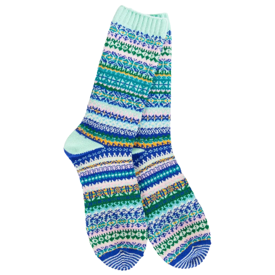 World's Softest Socks - Weekend Nordic Crew - Mint