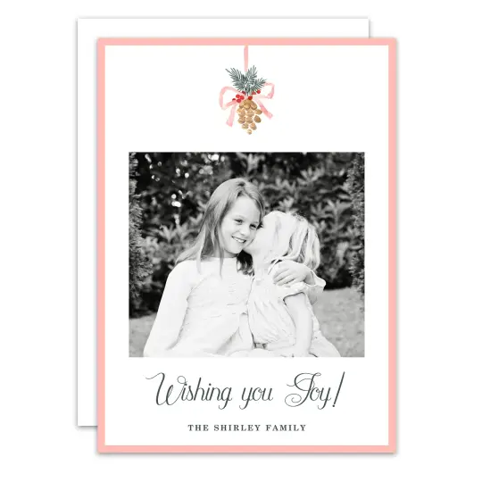 Watercolor Pinecone Holiday Card