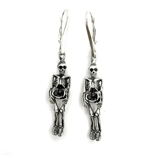 Skeleton earrings