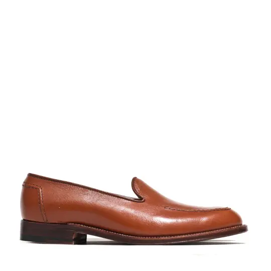 Alden Cognac Lady Calf Slip On With Mocc Stitch G7101