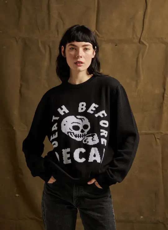 Death Before Decaf Sweater