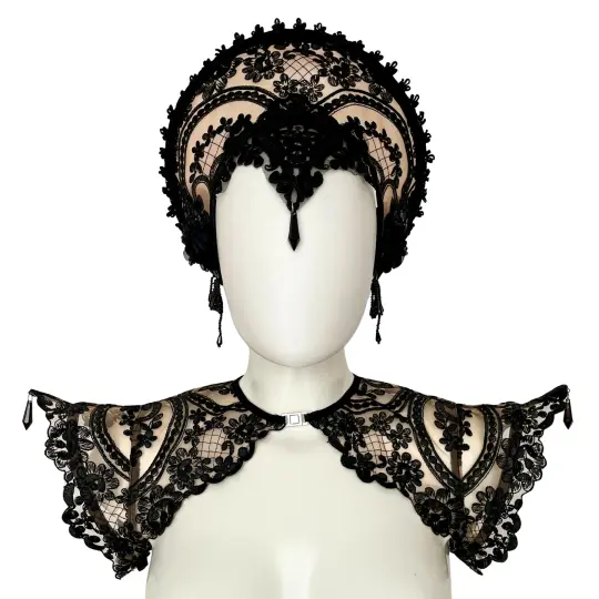 OHMYGOTH EMBROIDERY EPAULETTES (NUDE)