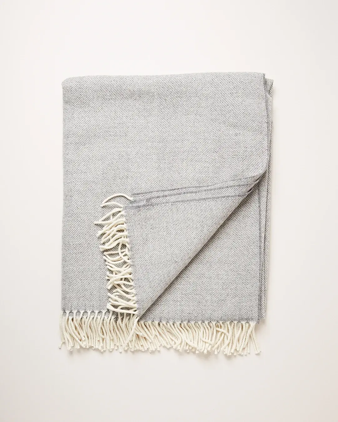 Merino Wool Throw - Grey