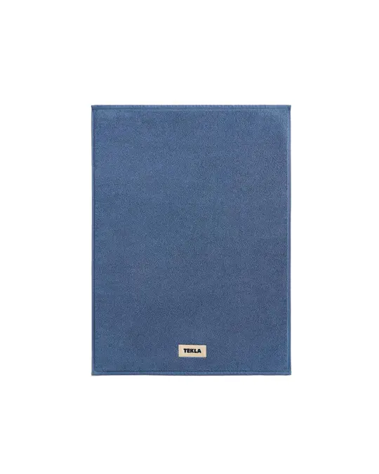 Tekla Terry Bath Mat Storm Blue