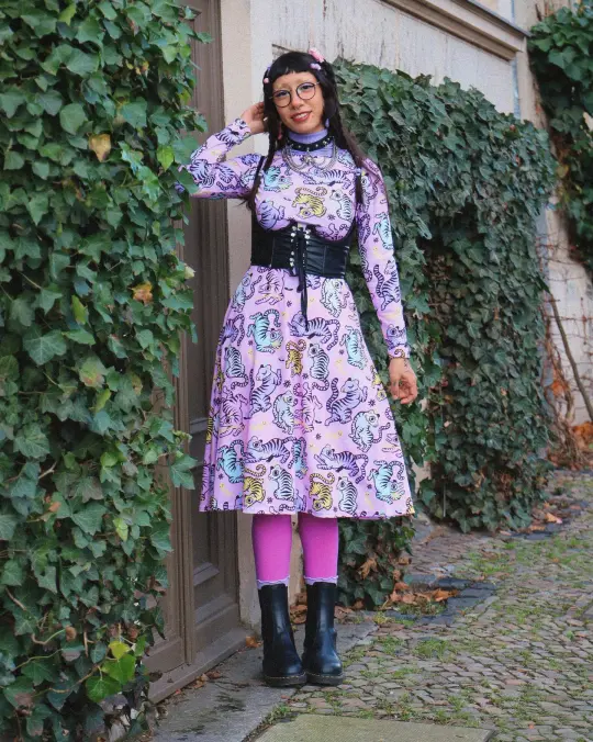 Pastel Tigers Dress