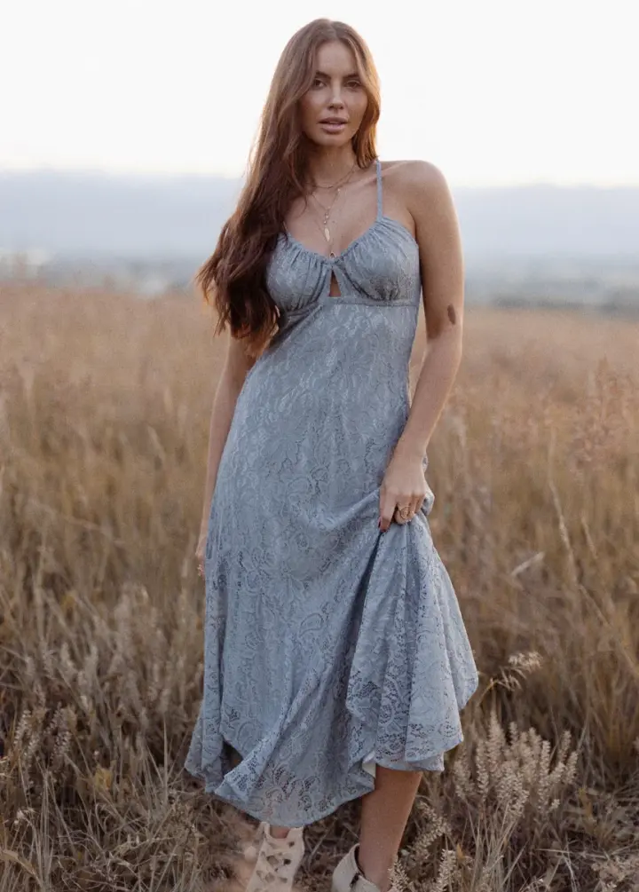Ravyn Dress in Whisper Blue