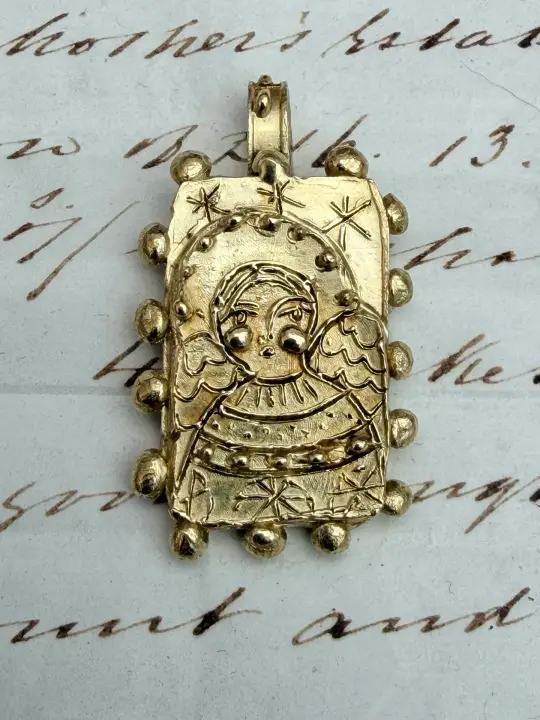 Brass Angel Pendant