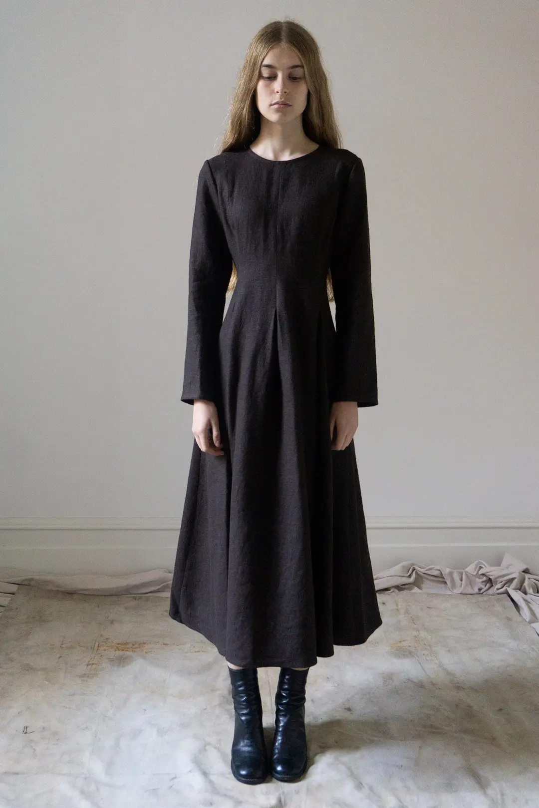 Theodora Linen Dress - Clove