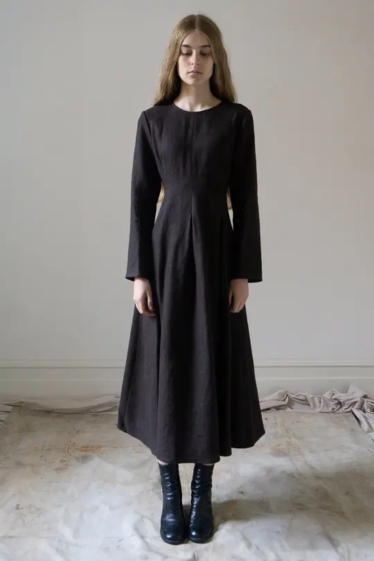 Theodora Linen Dress - Clove