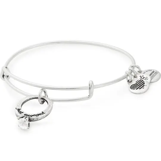 Just Engaged Charm Bangle