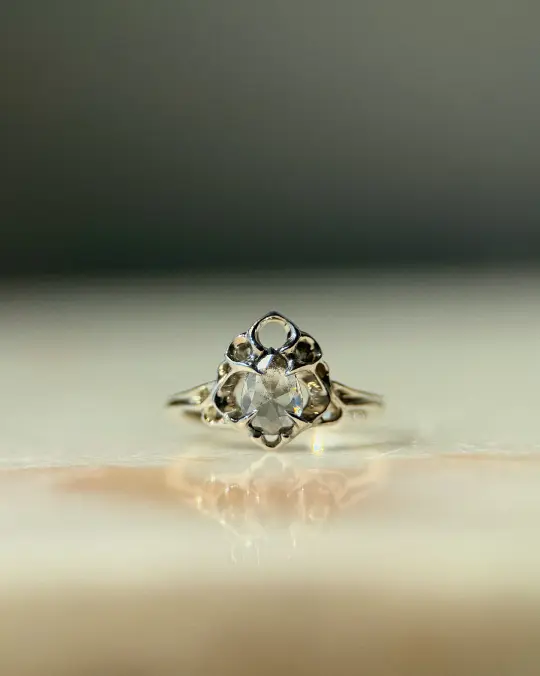 Thrones // 14kw Gold + Salt & Pepper Diamond // 5.25