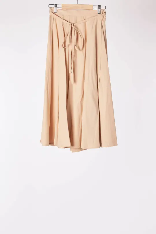 Beige, Wrap Petticoat Skirt