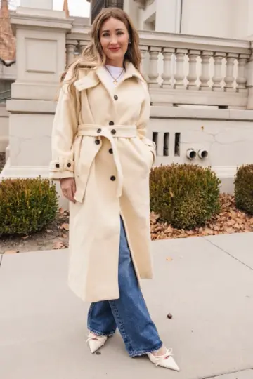 York Coat in Cream