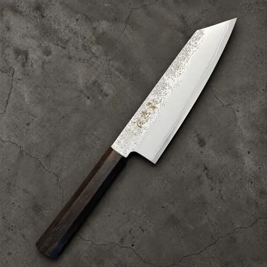 Hatsukokoro Ginrei Ginsan Nashiji Ko Bunka 150mm – Mono Ebony Handle