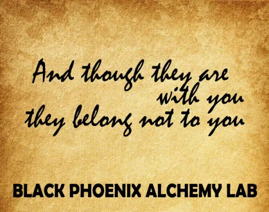 And Though They Are With You Yet They Belong Not To You Perfume Oil