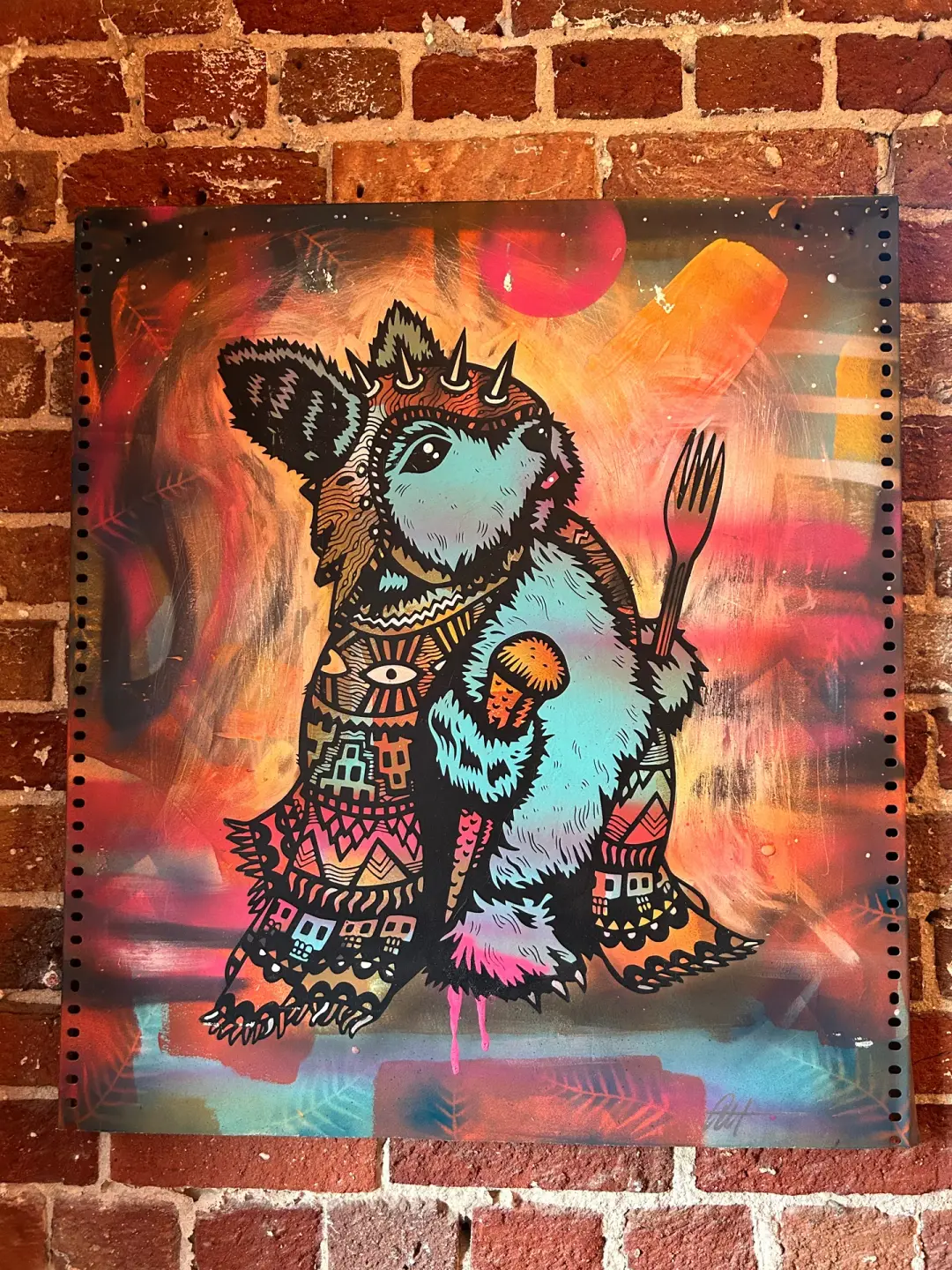 Peckish Assassin on Reclaimed Metal
