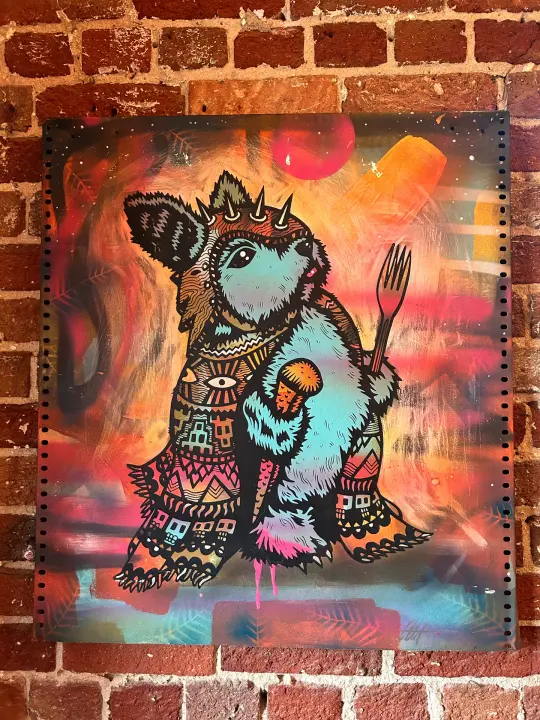Peckish Assassin on Reclaimed Metal