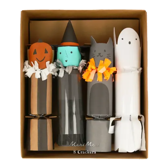 Meri Meri Happy Halloween Character Crackers