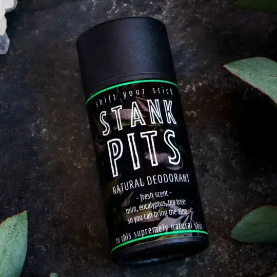 Stank Pits Deodorant, Fresh Scent.
