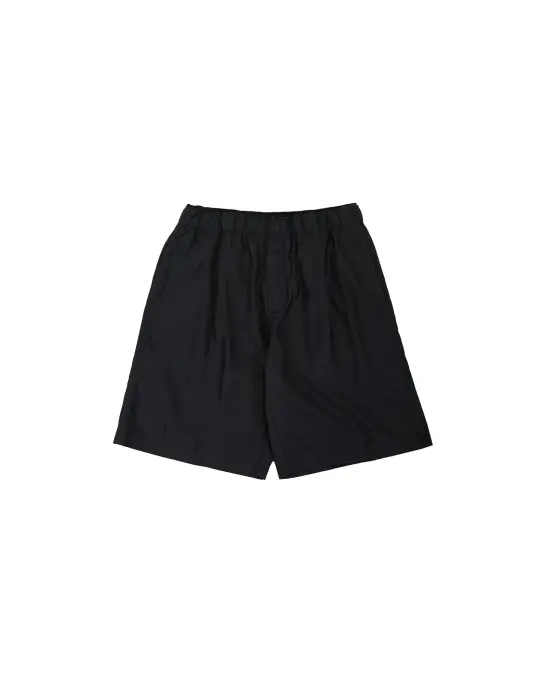 Our Legacy Leisure Shorts Still Black Calm Cupro Cotton
