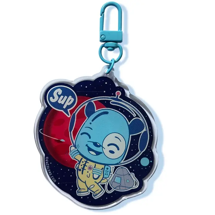 Gumdrop Over Mars Acrylic Charm